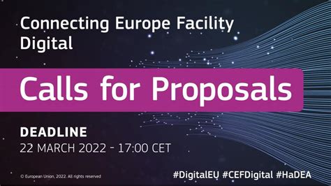 First Calls For Proposals Under The Connecting Europe Facility Digital