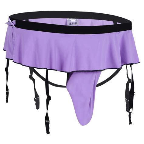 Sissy Mens Bikini G String Thong Garters Lingerie Briefs Pouch Panties