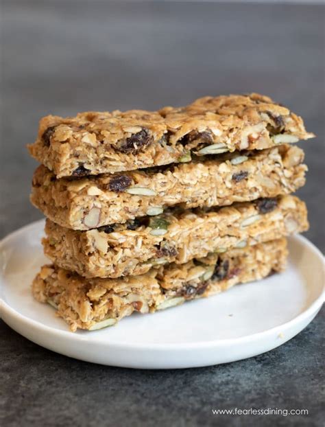 Chewy Gluten Free Granola Bars - Fearless Dining