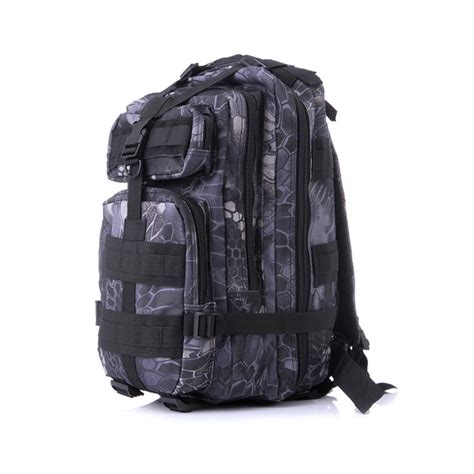 Tactical Nylon Military Backpack Blue Camo Something Strong