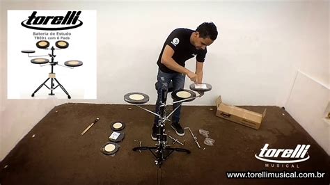 TORELLI MUSICAL Bateria De Estudo TBE 01 Unboxing By Geudes Santos