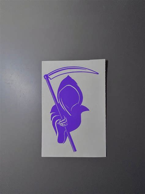 Grim Reaper Vinyl Decal - Etsy