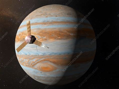 Juno Spacecraft At Jupiter Illustration Stock Image C037 1126