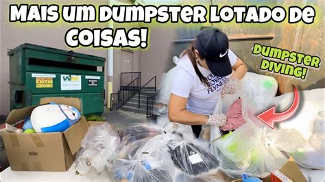 Mais Um Dumpster Dos Estados Unidos Lotado De Coisas Dumpster Diving