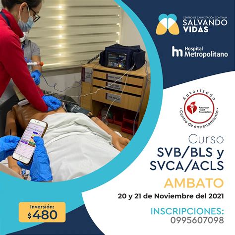 Ambato Y De Noviembre Curso Bls Svb Bls Y Acls Svca Acls