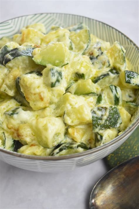 Courgettes La Cr Me Et Fromage Recette L G Re Et Facile