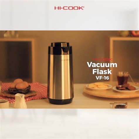 Hi Cook Vacuum Flask Thermos Termos Air Stainless Ml Vf