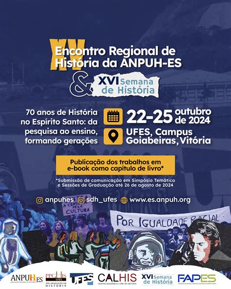 Inscri Es Abertas Para A Xvi Semana De Hist Ria E Xv Encontro Regional