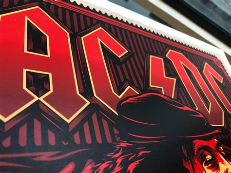 Acdc Par Ken Taylor Affiche De Concert Columbus Oh 2008 French