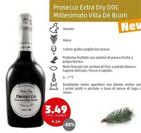 Offerta Villa D Bruni Prosecco Extra Dry Doc Millesimato Di Penny