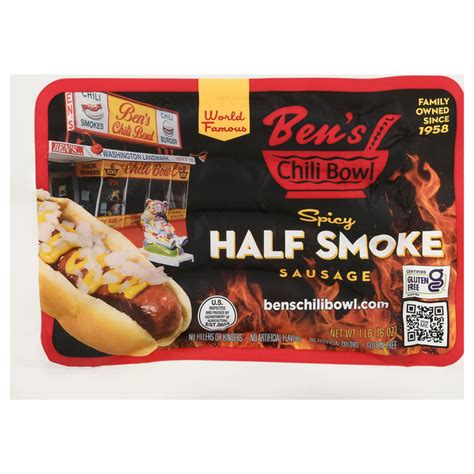 Save on Ben's Chili Bowl Half Smoke Sausage Spicy Order Online Delivery | Giant