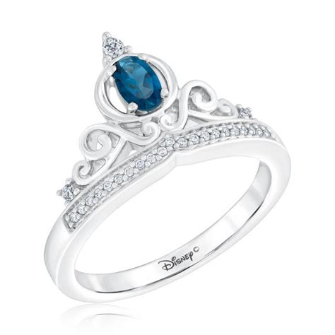 Enchanted Disney Fine Jewelry Cinderella S Diamond And London Blue