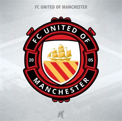 FC united of Manchester logo redesign rebrand in 2024 | Manchester logo, Logo redesign, Football ...