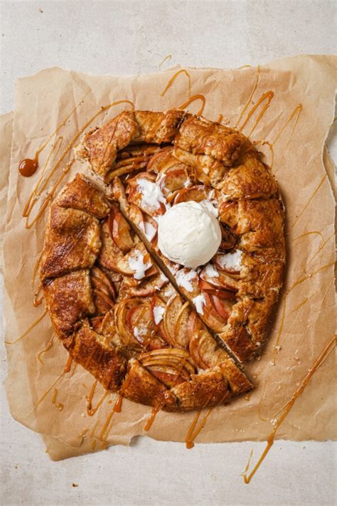 Rustic Apple Galette With Salted Caramel Sauce Well Seasoned Studio