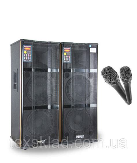 Комплект активной акустики T-230 /400W с микрофонами (USB/FM/Bluetooth ...