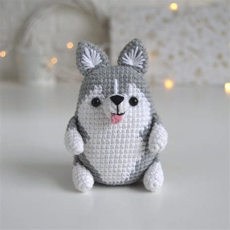 DIY PDF crochet amigurumi pattern husky dog - DailyDoll Shop
