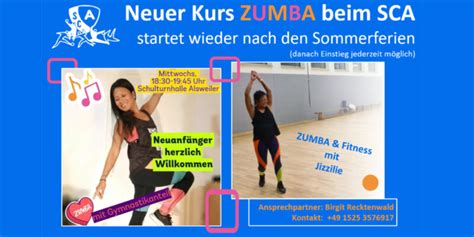 Neuer Kurs Zumba Beim Sca Marpingen Aktuell