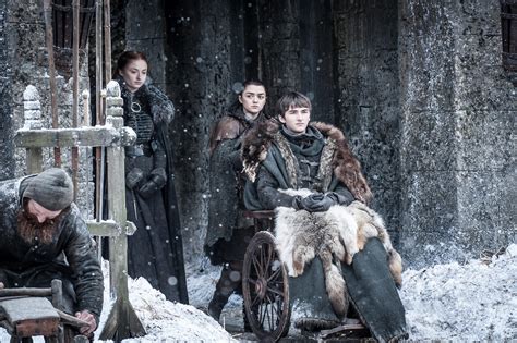 Arya Bran And Sansa 7x04 The Spoils Of War Stark Children Photo