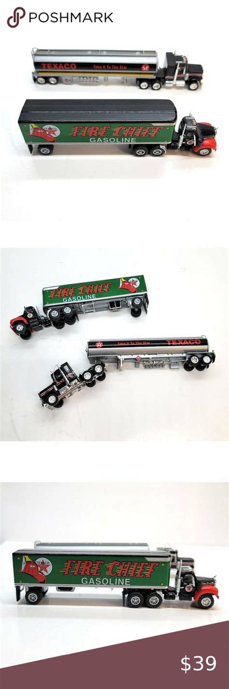 Matchbox Texaco Gas Tractor Trailer Trucks Fire Chief Dinky Mattel Set