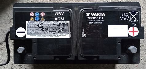 Audi VW Akumulator Varta AGM 92Ah 7P0915105C - 13560421178 - oficjalne ...