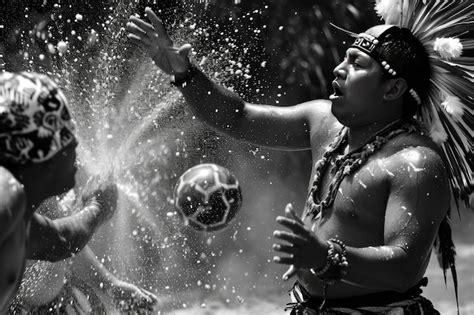 Premium Photo | Mesoamerican ballgame rituals of playing football