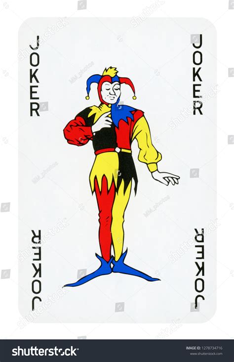 Joker Playing Card Isolated On White Stock Photo Shutterstock