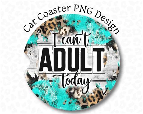 Funny Car Coaster PNG Car Coaster Sublimation Design I Etsy In 2023