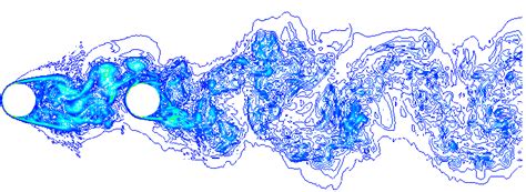 Instantaneous Vorticity Magnitude In X Y Plane 60 Contours From 300 To