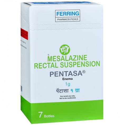 Buy Pentasa 1gm Rectal Suspension Enema 100 Ml 7 Bottle Online At Best Price In India