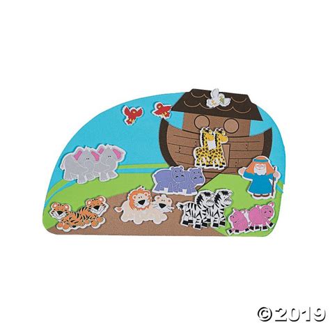 Noah S Ark Foam Sticker Scenes Makes 12