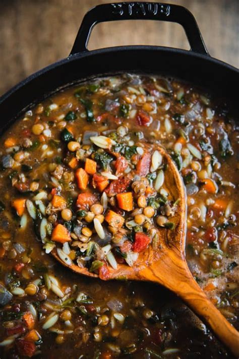 Spinach and Lemon Lentil Soup - Cosette's Kitchen