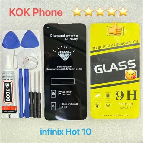 ชดหนาจอ infinix Hot 10 แถมฟลมพรอมชดไขควง Lazada co th