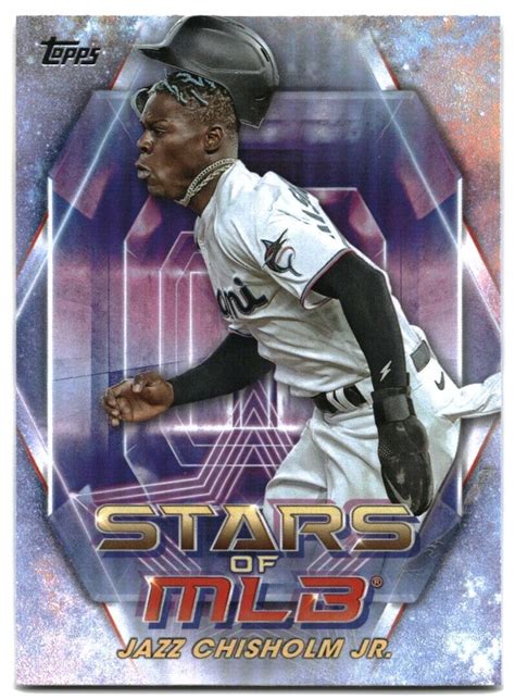 Topps Stars Of Mlb Jazz Chisholm Miami Marlins Smlb Insert Ebay