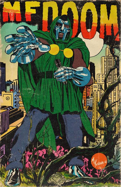 Allcaps Comic Mf Doom Mad Villain Hip Hop Lo Fi 826