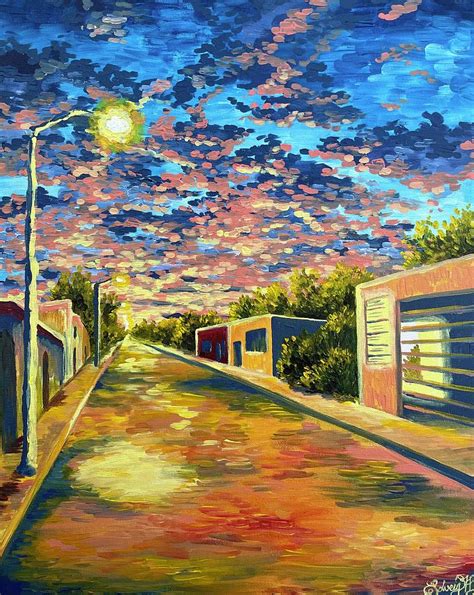 Yucatan Sunset Painting By Solveig Inga Fine Art America