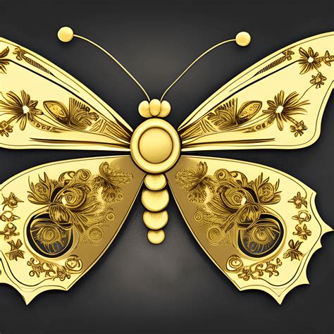 Beautiful Gold Butterflies · Creative Fabrica