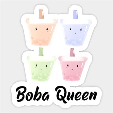 Stickers Stickers Labels And Tags Paper Boba Queen Sticker Pe