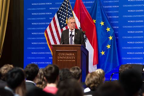 Austrian president makes case for European Union at World Leaders Forum