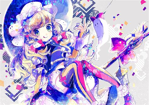 Alyssa718 Blonde Hair Green Eyes Halloween Hat Kirisame Marisa Thighhighs Touhou