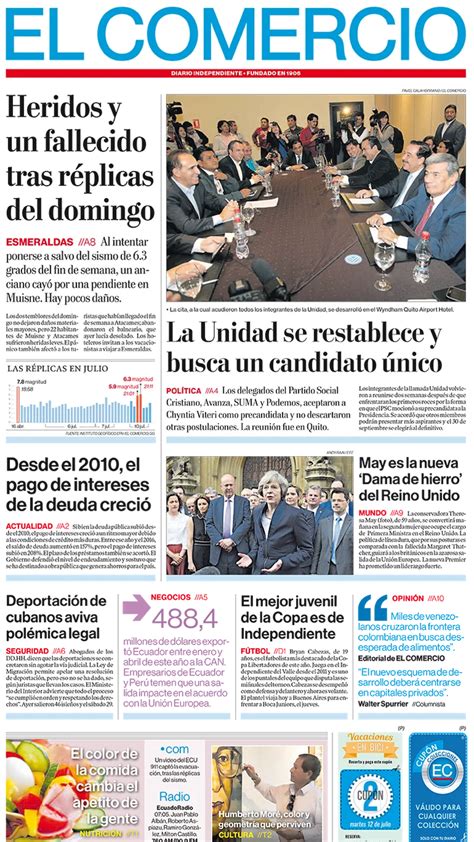 El Comercio Ecuador Martes 12 De Julio De 2016 Infobae