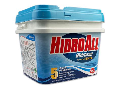 LIFE PESCA Cloro Granulado HidroAll Hidrosan Penta Balde 10kg