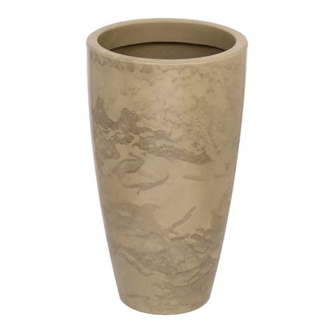 Vaso de Chão Extra Grande em Plástico 70x40cm Camurça Verona Vasart