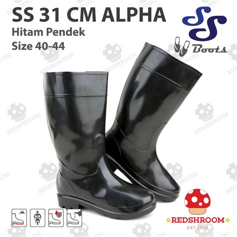 Jual Sepatu Boot Tinggi Ss Boots Alpha Charlie Hijau Hitam Boots Karet