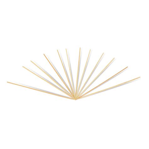 Bamboo Round Skewer 150mm Star Packaging