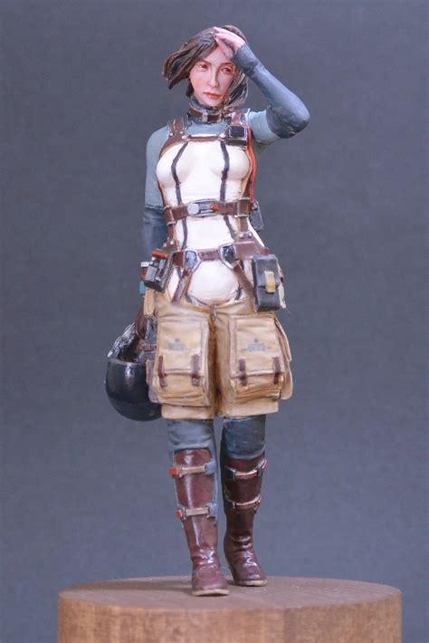 Unpainted Gk Garage Resin Figure 120 Female Pilot Mak Model Kit In