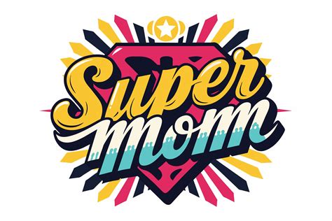 Super Mom Design Mothers Day T Shirt Graphic By Svg T Shirt Design