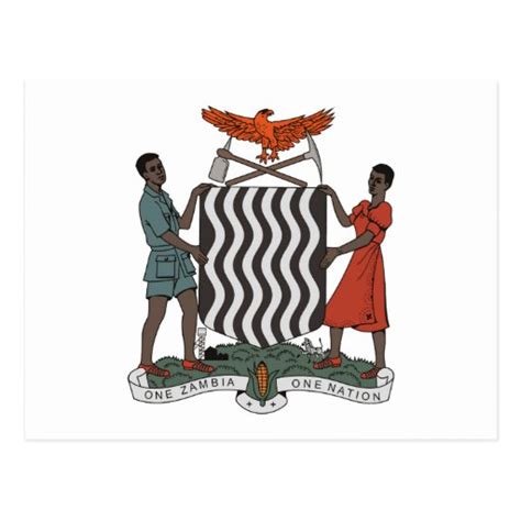 Zambia Coat of Arms Postcard | Zazzle