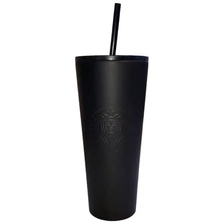 Starbucks Core Vaso De Acero Inoxidable Met Lico Y Negro