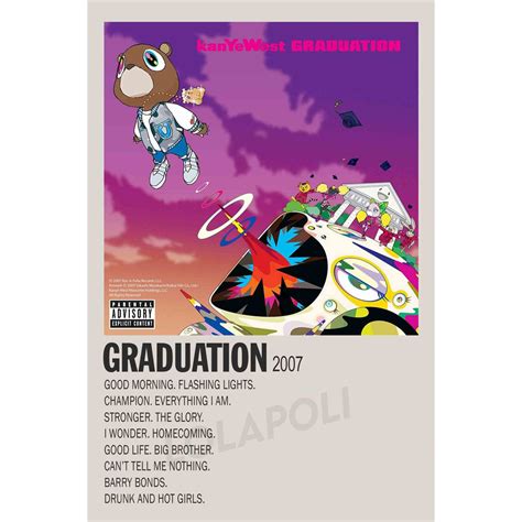 Jual Poster Cover Album Graduation Kanye West Shopee Indonesia