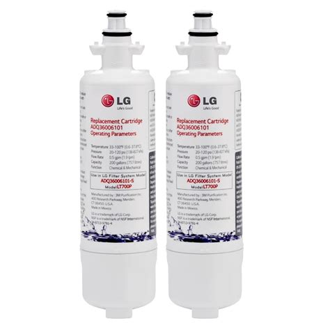 Lg Lt P Refrigerator Water Filter Adq Pack Walmart